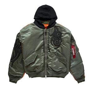 Куртка Vetements Tribal Reworked Bomber Jacket, Green/Black