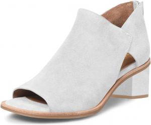 Женские босоножки YDN с открытым носком, невысокие массивные каблуки, задняя молния, сандалии-ботильоны, удобная повседневная обувь, размеры US 4-16, White