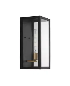 Берлинский одноламповый современный светодиодный уличный фонарь промышленного назначения Jonathan Y, black