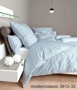 Постельное белье Janine Mako-Satin 3912 Modern Classic 135x200, жемчужно-голубой Original Janine