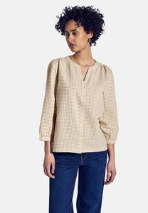 Блуза KARIERTE SEERSUCKER Street One, бежевый