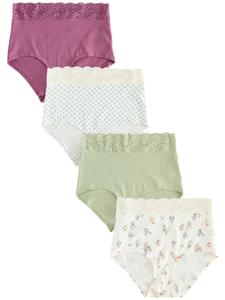 Трусики Next, светло-бежевый/пастельно-зеленый/темно-розовый/белый