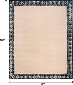 Ковер SAFAVIEH, 183 x 275 см, Total Performance Collection, Navy, с ручным плетением каймы, не линяет и прост в уходе, идеален для помещений с высокой проходимостью в гостиной, спальне (TLP755L)