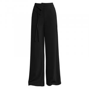 ELLE Повседневные брюки Women's Black Moderate Straight Fit