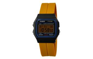 CASIO Кварцевые часы Retrofit Series с силиконовым ремешком, мужские часы с черным циферблатом