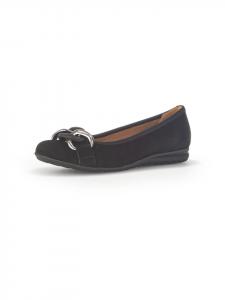 Gabor Comfort Черные туфли-лодочки/балетки