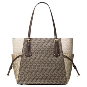 Сумка-шоппер Voyager из нейлона, женская, светло-золотисто-коричневая MICHAEL KORS