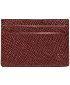 Мужской кожаный кошелек Portland с отделением для мелочи Brooks Brothers, коричневый