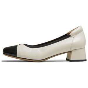 TATA Женские туфли на высоком каблуке бежево-черные, цвет Beige/Black