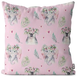 Чехол на подушку VOID Hawaii Koala Elephant, полиэстер, водонепроницаемая подушка для улицы и дома. Размер: 80 x 80 см.
