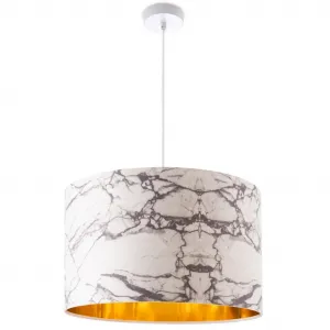 Подвесной светильник Kraft 525 E27, потолочная лампа, гостиная, подвесная лампа для столовой, мрамор белый, E27 Paco Home, белый