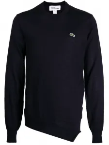 Шерстяной джемпер с нашивкой-логотипом Comme Des Garçons Shirt, синий