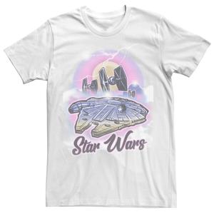 Мужская футболка с графическим рисунком Millennium Falcon Airbrush Star Wars