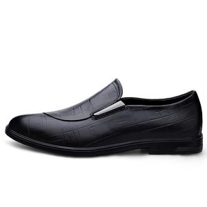 Повседневные кожаные туфли мужские с низким верхом BAGE, Black