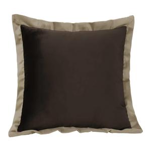 Декоративная двусторонняя наволочка, 80*80 см Vercart, коричневый