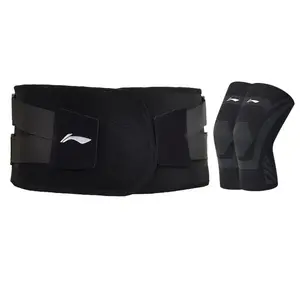 Бандаж для спины polyester, nylon фитнес, бег взрослые защитный LINING, черный