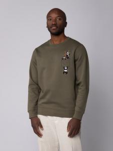 Толстовка wat? Apparel Pocket Pandas, хаки