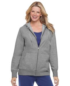 Толстовка на молнии из флиса больших размеров Better Fleece Woman Within, Medium heather grey