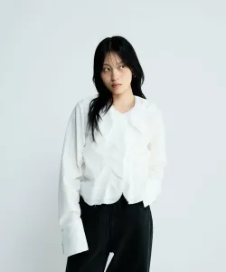 Блузка со сборками и присборенной отделкой Jeanasis, цвет White(05)