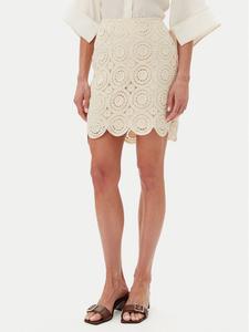 Мини-Юбка обычного кроя Risse 14105865 Vila, бежевый