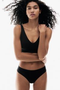 Мягкий бюстгальтер с подкладкой, бесшовный H&M, черный