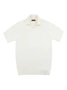 Шерстяная футболка с короткими рукавами Zanone, бежевый