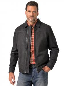 JP1880 Черная кожаная куртка