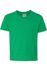 Футболка JERZEES Dri-Power Youth 50/50, цвет irish green heather