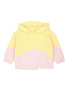 Stella McCartney Kids кардиган с капюшоном из органического хлопка Smiley, желтый