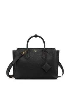 Средняя кожаная сумка-тоут Milla Mcm, черный