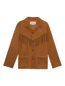 Замшевая куртка с бахромой Baziszt, коричневый