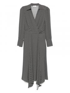 Elisabetta Franchi платье миди в горох, черный