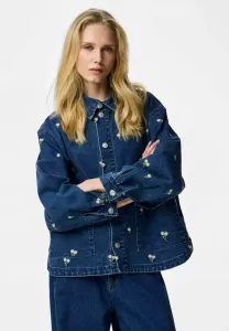 Блузка на пуговицах pcflora Pieces, Medium Blue Denim