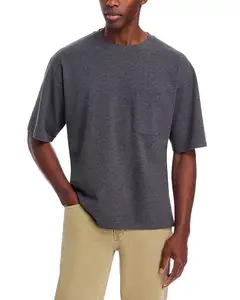 Футболка свободного кроя из хлопкового пике Frame, серый