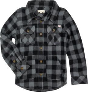 Рубашка Appaman Softest Snow Fleece Shirt, цвет Grey/Black Check