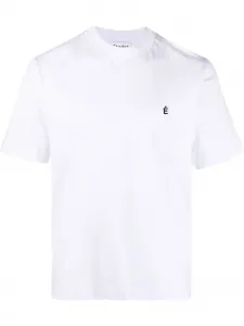 Футболка из органического хлопка с вышитым логотипом Études Studio, белый