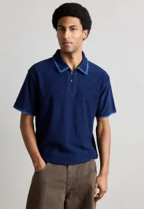 Поло свободного кроя из жаккардовой ткани Scotch & Soda, Pageant Blue