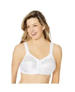 Женский бюстгальтер Easy Enhancer с застежкой спереди и косточками Comfort Choice, белый