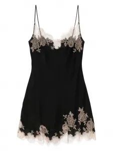 Шелковая ночная сорочка Carine Gilson, черный