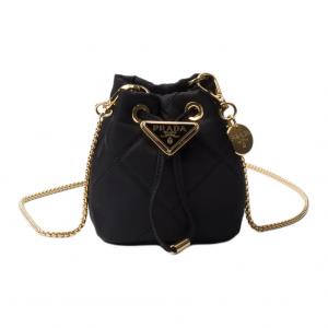 PRADA Мини-клатч на одно плечо из переработанного нейлона women's black