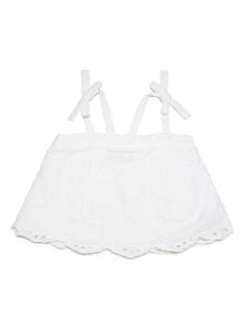 Max&Co. топ с цветочным кружевом, белый