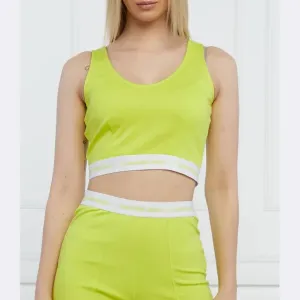 Облегающий топ Calvin Klein, зеленый
