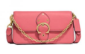 COACH Кожаный чехол для мундштука через плечо малого размера женский макарун розовый