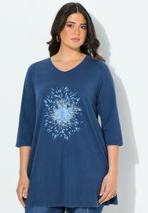 Топ Ulla Popken SLEEVE GRAPHIC , Ink Blue/Blue