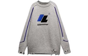 ADER ERROR Свитер Unisex серый с круглым вырезом Moderate Others