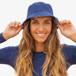 Женская панама Calypsa, цвет sky leaf print/navy