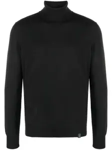 Свитер из вирджинской шерсти Fay, черный