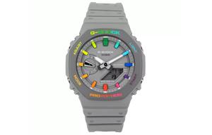 CASIO Часы Men Liquid Crystal/Analog Dual Display Series Gray Watch GA-2100-1AERD