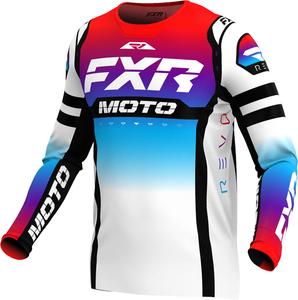 Джерси для мотокросса FXR revo pro le, White/Blue/Red