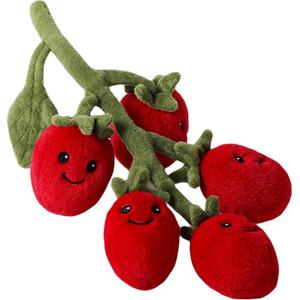 McHugs Плюшевая кукла овощей розовый помидор связка высота 18см